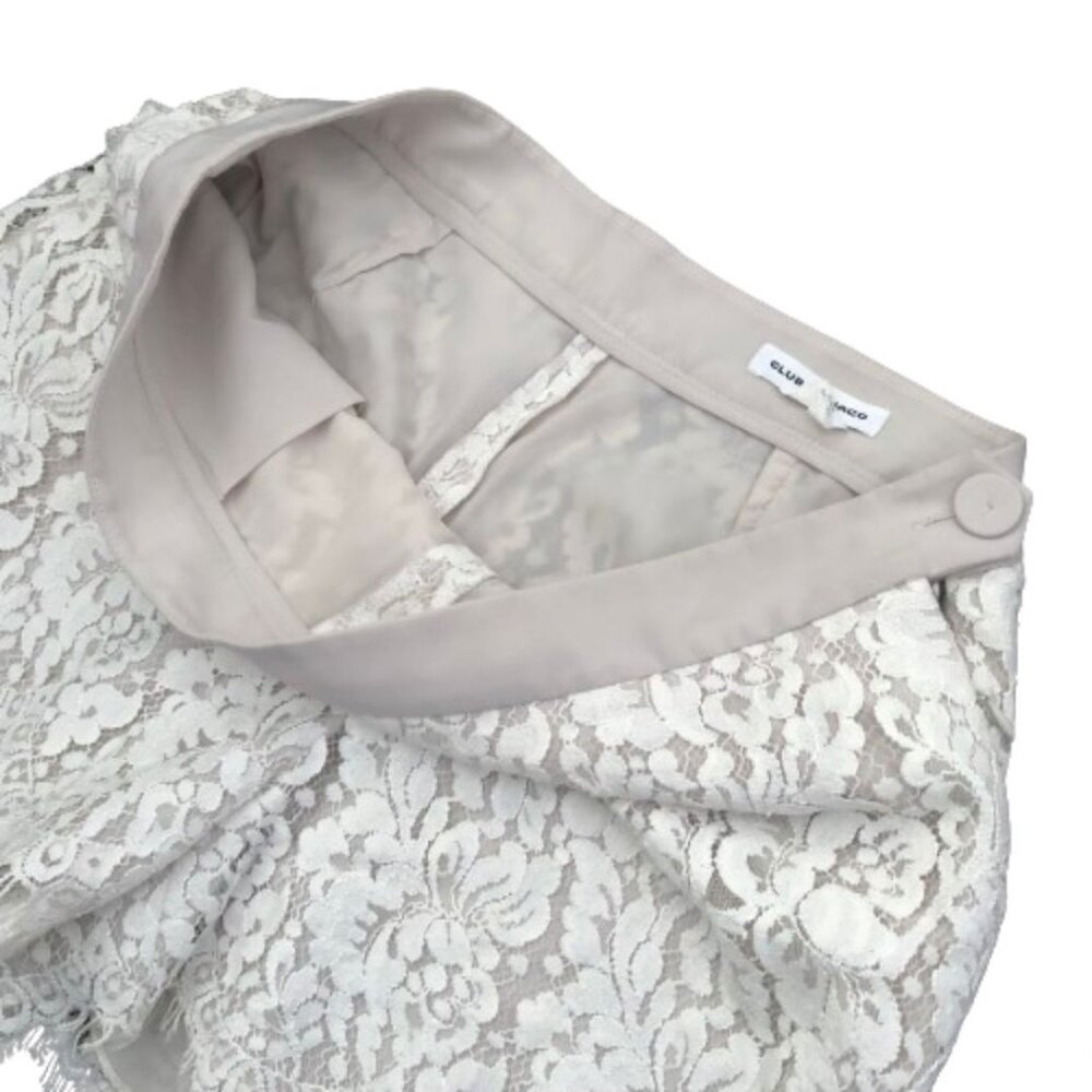 Club Monaco Floral Lace Shorts in White Size 0 - Picture 6 of 15